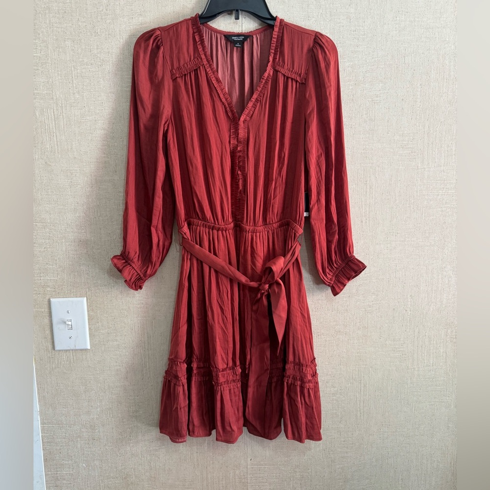 Simply Vera Vera wang women’s long sleeve dress
